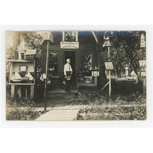 Nathaniel John Hanna Shoemaker RPPC Postcard