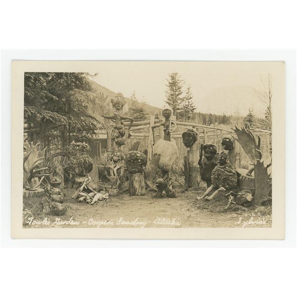 Towles Garden Coopers Landing Alaska RPPC Postcard