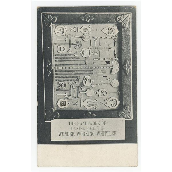 Daniel Rose Folk Art Whimsey RPPC Postcard