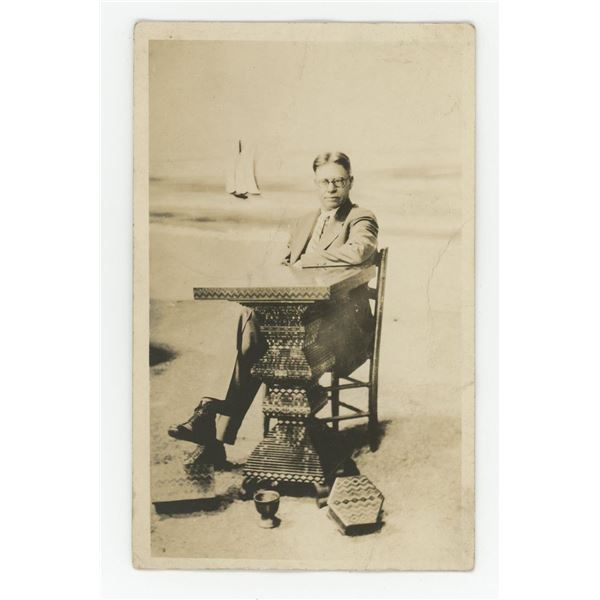 Folk Art Prison Carver P. Sidna Allen Postcard