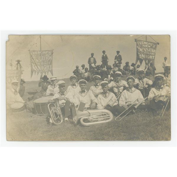 Frenche's New Sensation Black Band RPPC Postcard