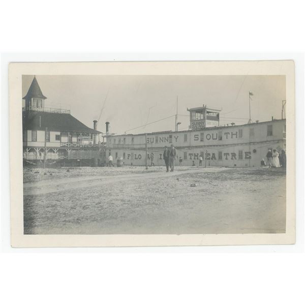 Sunny South Floating Theatre RPPC Postcard