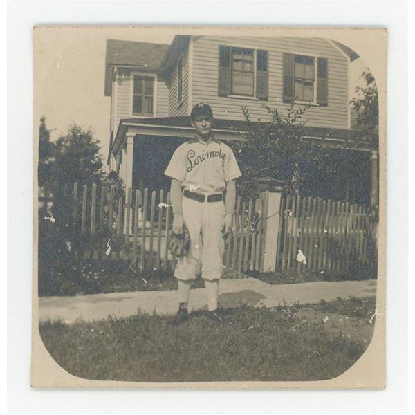 Waukegan Illinois Baseball Player RPPC Postcard