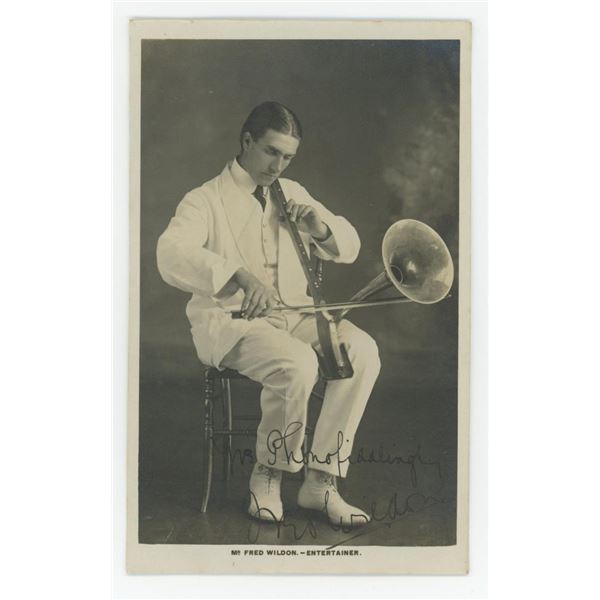 Fred Wildon Phonofiddle RPPC Postcard