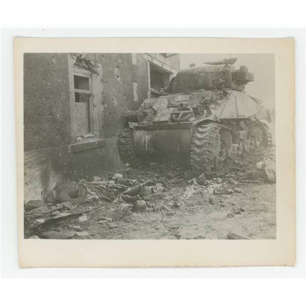 WW2 Dead German Panzer Tank Crew Photo