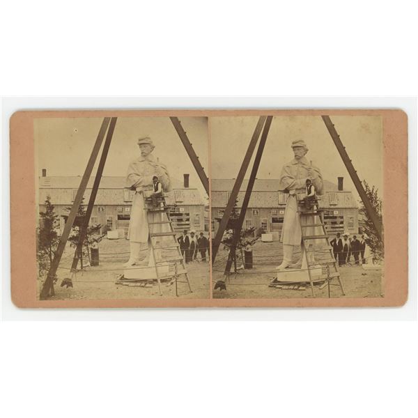 Antietam Colossal Granite Statue Stereoview