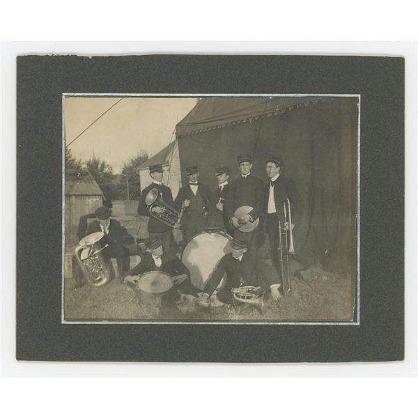 1909 Wrights Brass Circus Band Photo