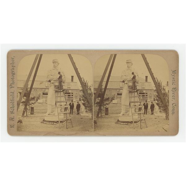 Antietam Colossal Granite Statue Stereoview