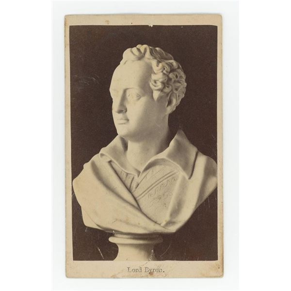 Lord Byron Bust Excelsior Novelty CDV Photo