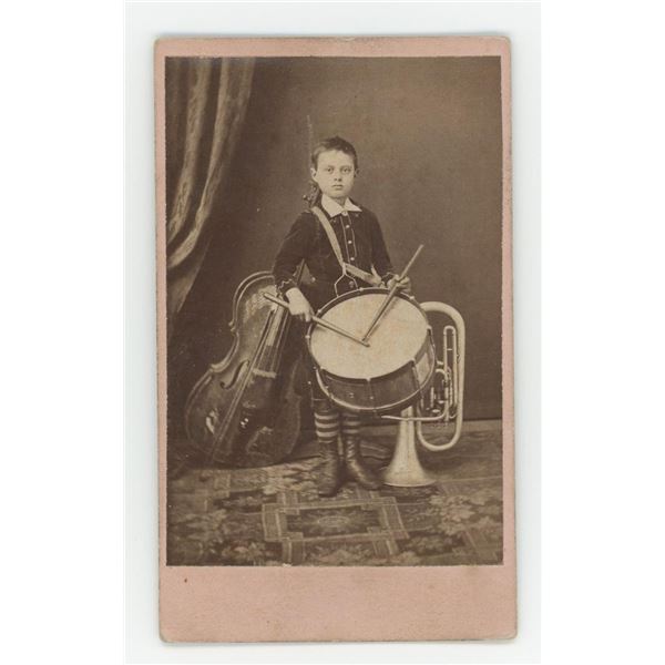 Chicago Civil War Drummer Boy CDV Photo