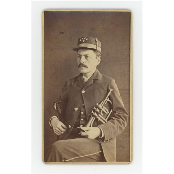 WCCB Band Cornet Player CDV Photo