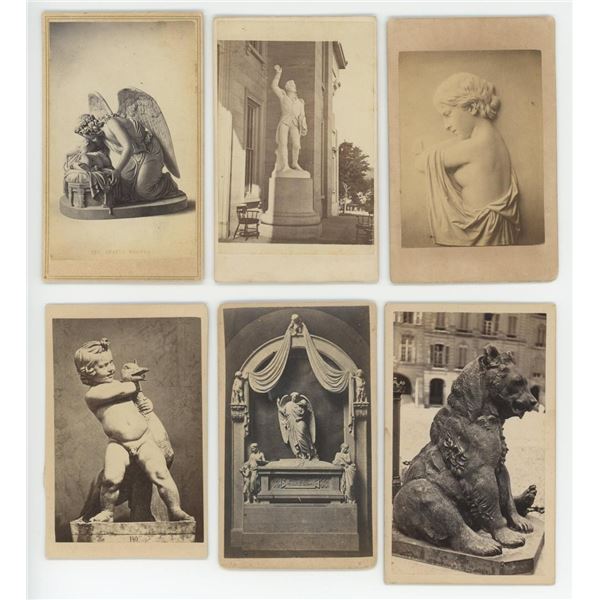 European Sculptures Statuary CDV Photos