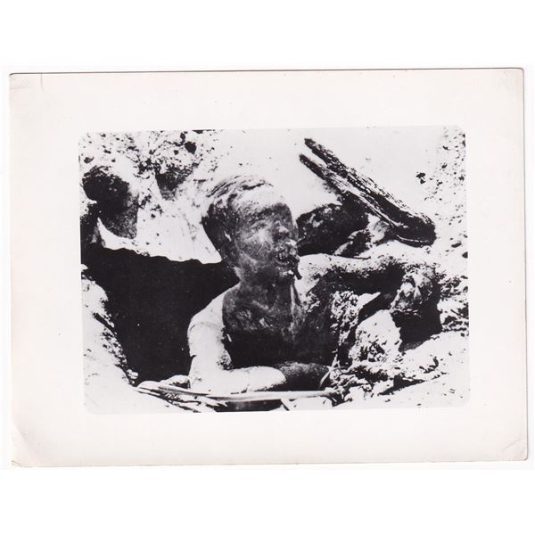 WW2 Marshall Islands Burned Japanese Soldier Photo