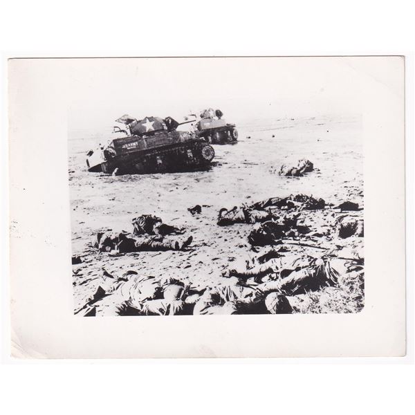 WW2 Saipan Bay Dead Japanese Soldiers Photograph