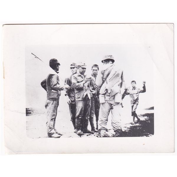WW2 Okinawa Japanese Soldiers Surrender Photo