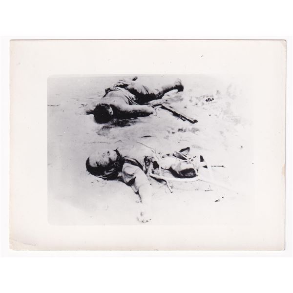 WW2 Iwo Jima Dead Japanese Soldiers Photo