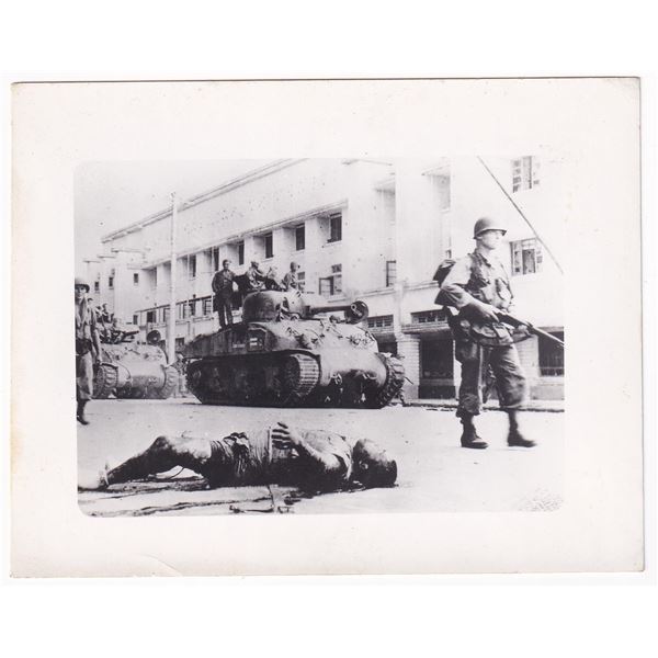 WW2 US Army Tanks In Manilla Philippines Photo