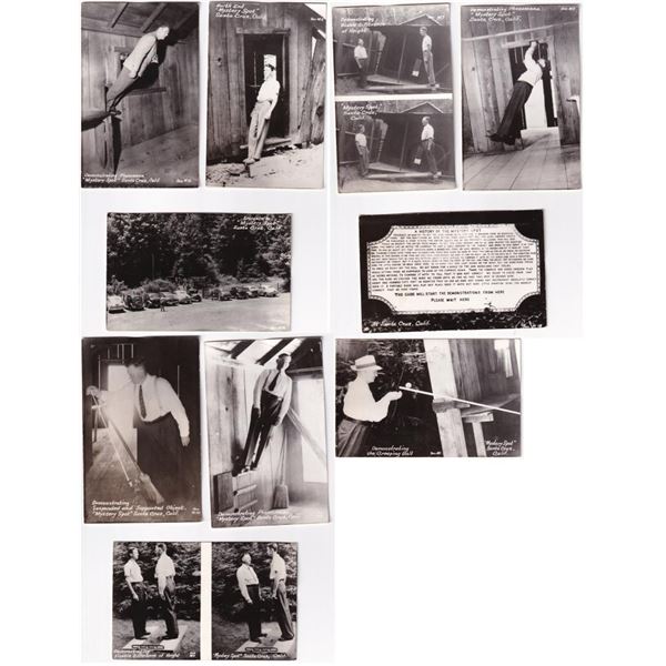 Mystery Spot Santa Cruz California RPPC Postcards