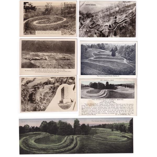 Great Serpent Mound Ohio Postcards