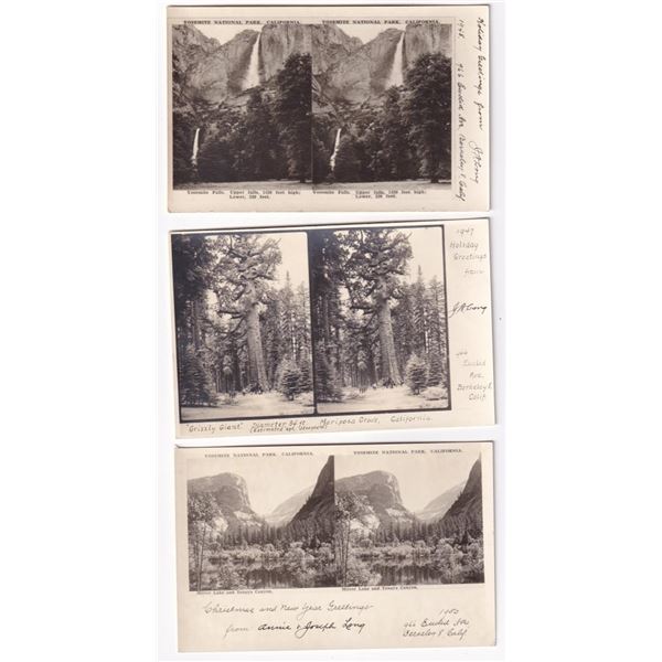 National Park RPPC Stereoview Postcards