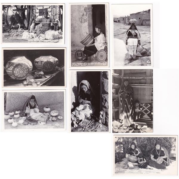 Navajo and Pueblo Indian RPPC Postcards