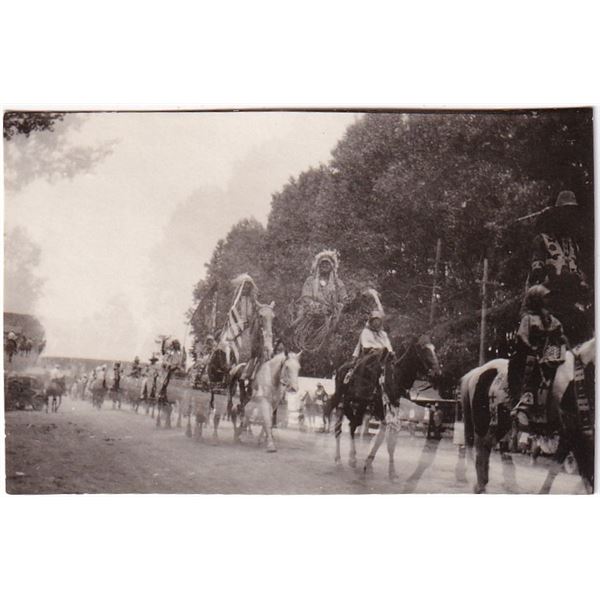 Crow Indian Parade Montana Ghost Photo