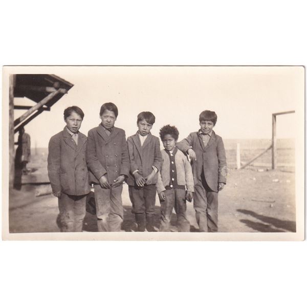 Crow Boys at Reno School Crow Agency Montana Photo