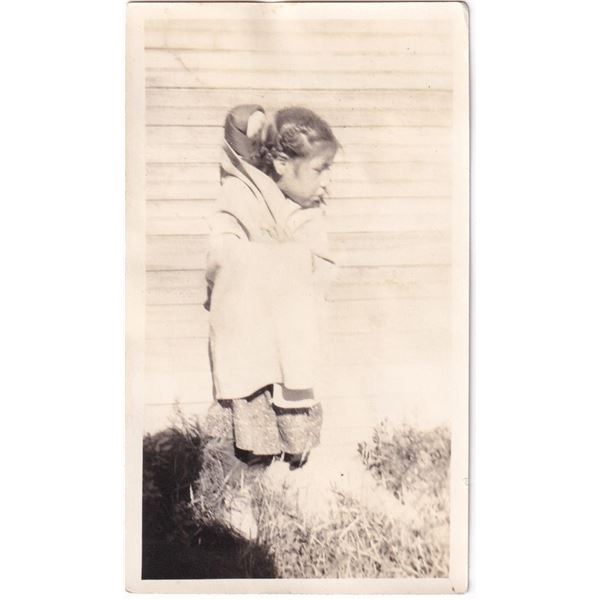 Little Anita in the Door Crow Agency Montana Photo