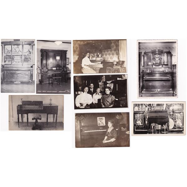 Pianos and Roll Organs RPPC Postcards