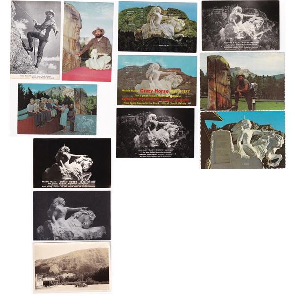 Crazy Horse Monument Construction Postcards