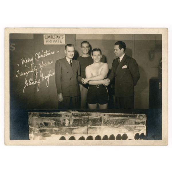 Johnny Hughes Pugilist Boxing Photo