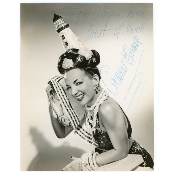 Carmen Miranda Signed Autographed Photo