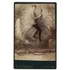 Image 1 : Musician on High Wheel Bicycle Cabinet Photo