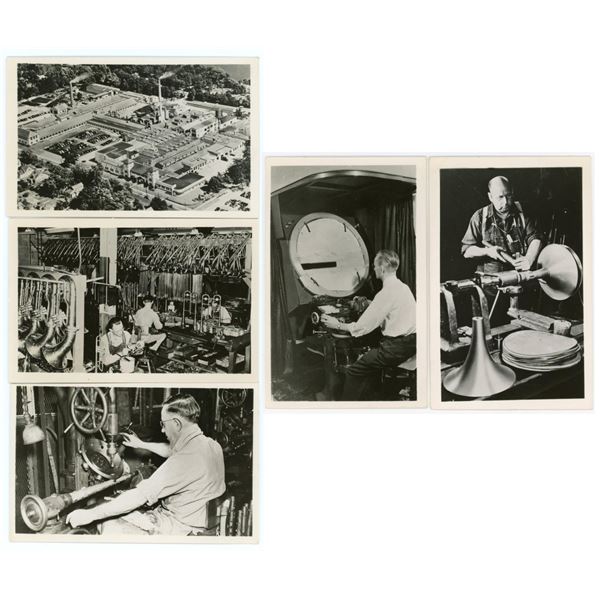 Conn Instrument Factory RPPC Postcards