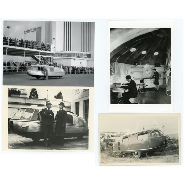 Buckminster Fuller Dymaxion Car Postcards