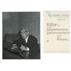 Image 1 : Buckminster Fuller Autographed Signed Photo