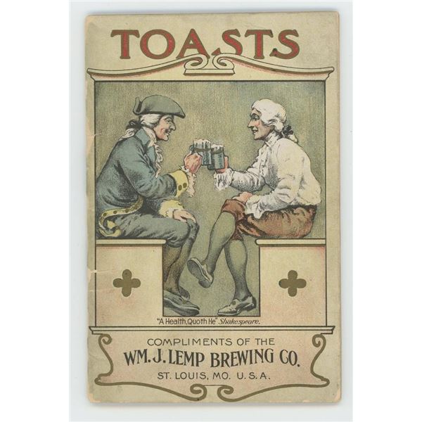 William Lemp Brewing Toasts Book