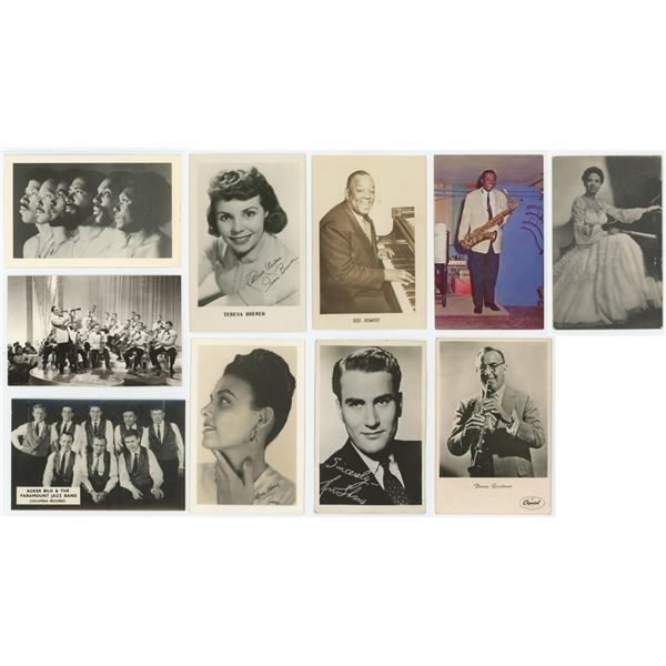 Collection of Jazz Band Musicians Postcards