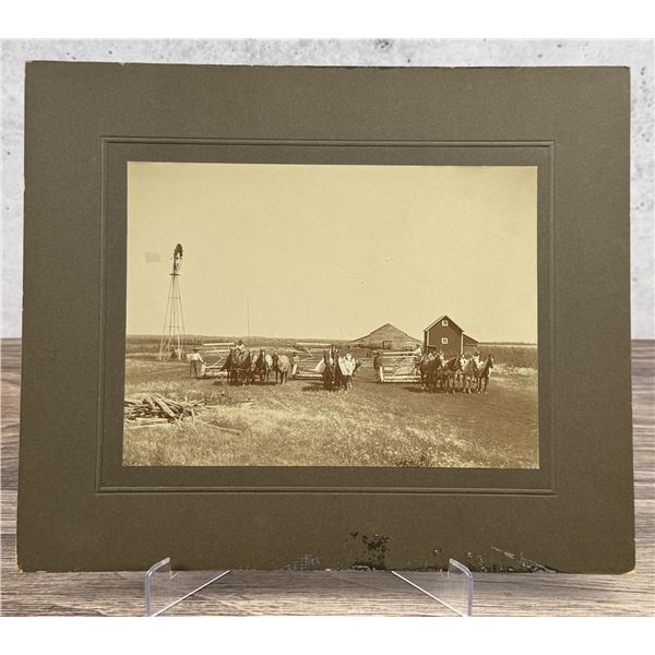 Montana Farm Threshing Wagon Cabinet Photo