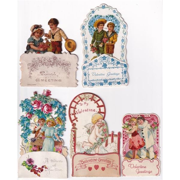 German Die Cut Pop Up Valentines Day Cards