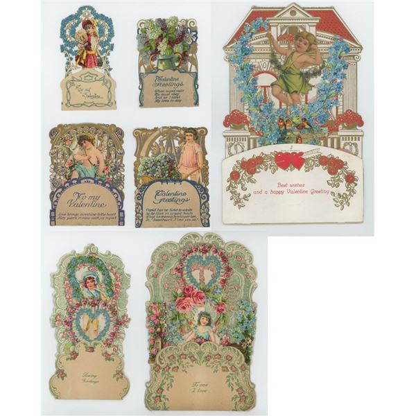 German Die Cut Pop Up Valentines Day Cards