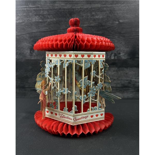 Victorian Honeycomb Valentines Day Card