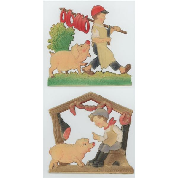 Victorian Die Cut Embossed Calendar Tops