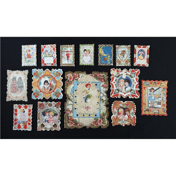 Victorian Die Cut Valentines Day Cards