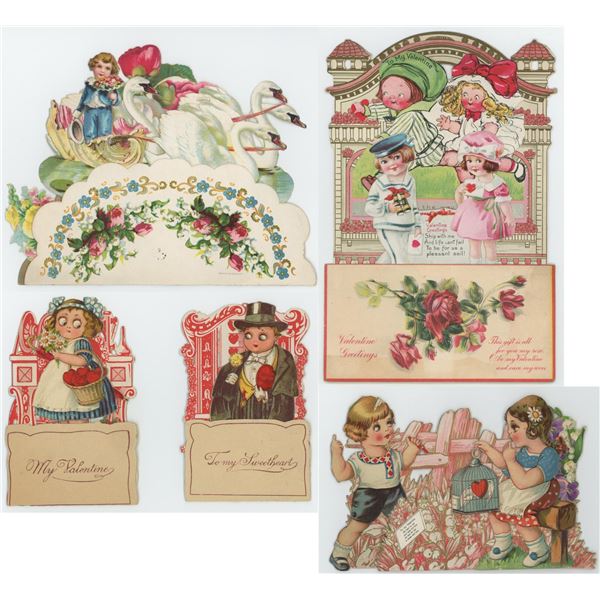 German Die Cut Pop Up Valentines Day Cards