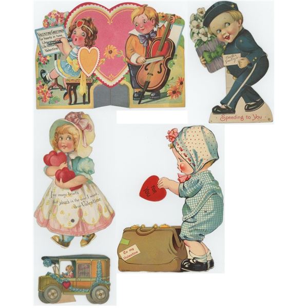 Victorian Mechanical Valentines Day Cards