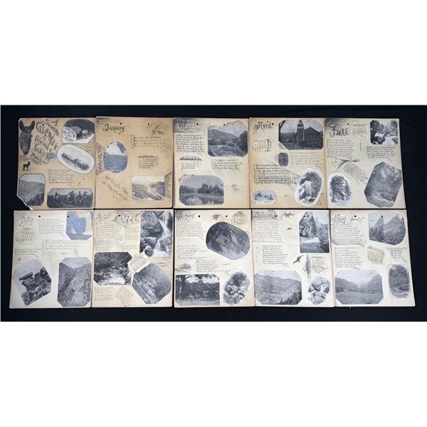 Folk Art 1901 Colorado Calendar