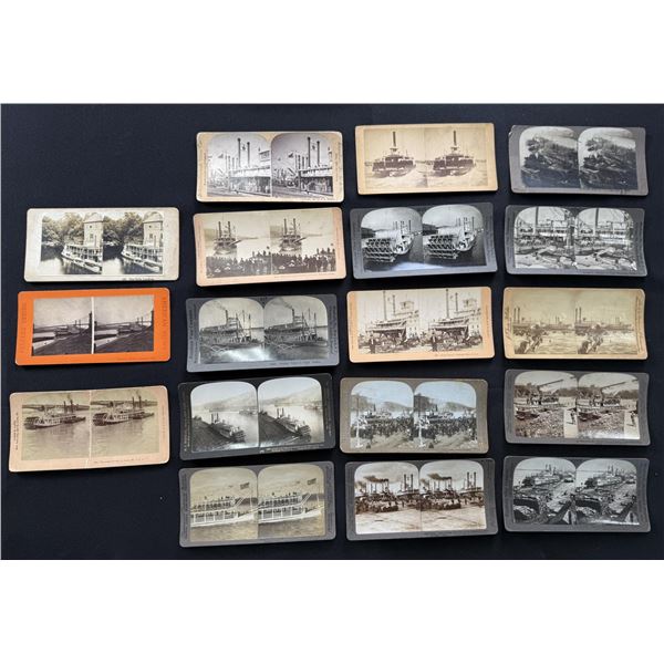 Collection of Steamship Steamer Stereoviews