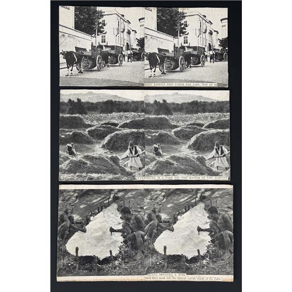 Collection of Double Sided Stereoviews