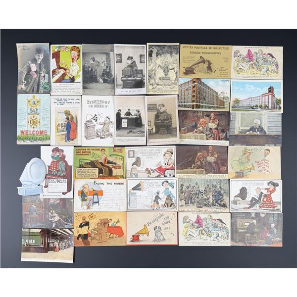 Phonograph Gramophone Postcards